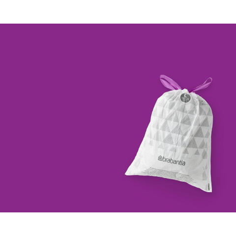 Brabantia PerfectFit Poubelle sac à déchets avec fermeture par ruban adhésif code C, 10-12 litres, 10 pièces/rouleau SW767529