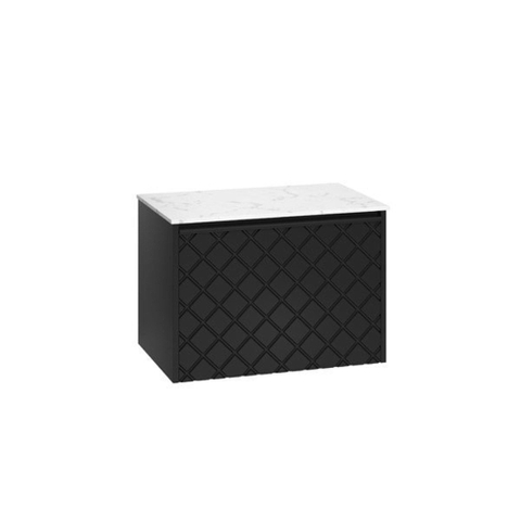Crosswater Infinity Wastafelblad - 71x45x1cm - marble - marble effect (wit) SW487276