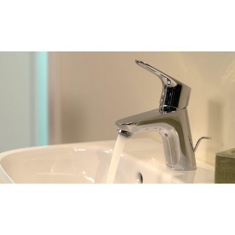 Hansgrohe Focus E2 wastafelkraan - met waste - hoogglans chroom 0450760