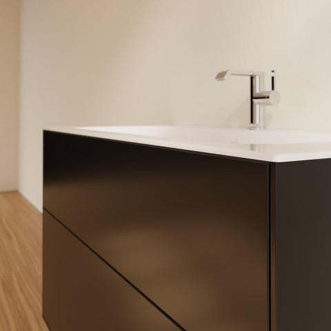Villeroy & Boch finion wastafelonderkast - 99.6x59.1cm - 2 lades - mat zwart SW479515