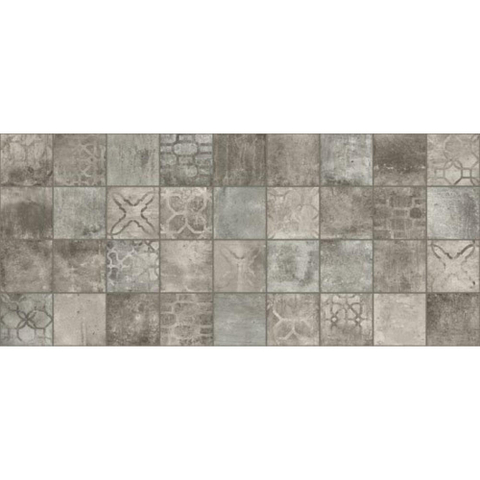 Ceralto Neroli Stone carrelage sol et mur - 14x14cm - 9mm - carré - décor - R9 - grey mat (gris) SW795698