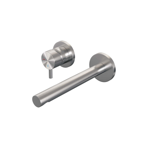 Brauer Brushed Edition Mitigeur de lavabo encastré - bec droit à droite - levier court et étroit - modèle B2 PVD - inox brossé SW716062