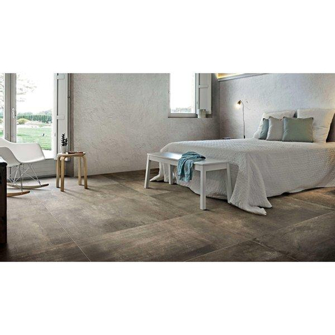 ÉCHANTILLON Ceralto Tavola Accent Carrelage sol et mur 80x80cm 10mm rectifié R10 grès cérame Brun SW976384