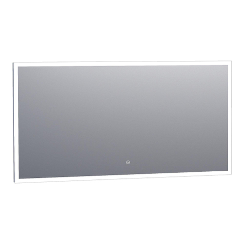 BRAUER Jade spiegel – rechthoek – 140x70 cm – indirecte LED rondom – Aluminium (Zilver) SW278210