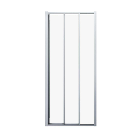 Sealskin Hooked paroi latérale - 90x200cm - pour porte coulissante - 6mm - verre clair - argent brillant SW916288