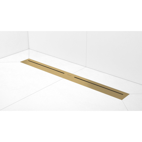 Easy Drain Pureflow Caniveau de douche - 100cm - dryphon - laiton brossé SW1412281