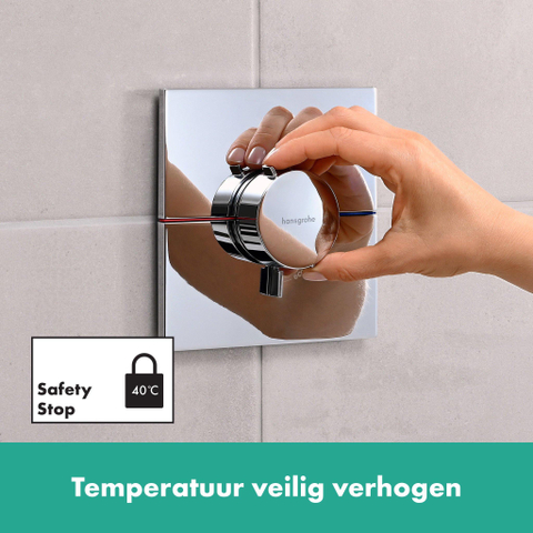 Hansgrohe ShowerSelect Comfort E Thermostaat - inbouw - hoogglans chroom SW918074