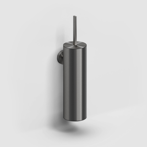 Clou Flat toiletborstelgarnituur wandmodel gunmetal geborst. PVD SW799391