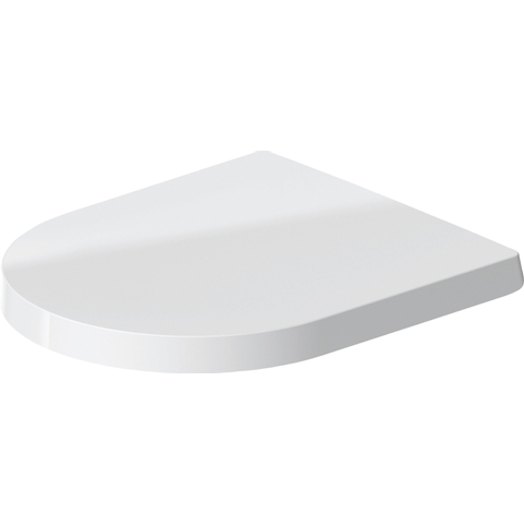 Duravit Me by starck WC-zitting - 43.8x37.4x5.1cm - compact - met softclose - met quickrelease - kunststof - afneembaar - wit glanzend 0293438