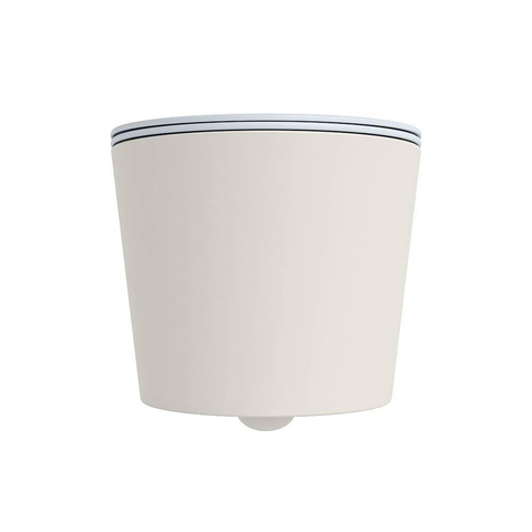 Mondiaz LAVIE hangtoilet – spoelrandloos – 36 x 53 cm – met softclose zitting – Linen (offwhite), zitting Clay (lichtblauw/grijs) SW1208589