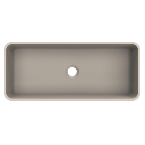 Arcqua Case waskom - rechthoek - 60x26cm - mat klei SW1209092