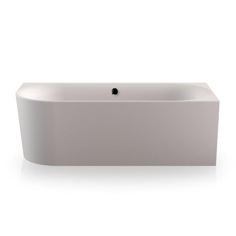 Plieger Kansas Baignoire d'angle - 180x80x60cm - angle droit - avec arrivée d'eau - avec garniture de vidage et de trop-plein - avec pieds - acrylique - blanc mat SW1027482