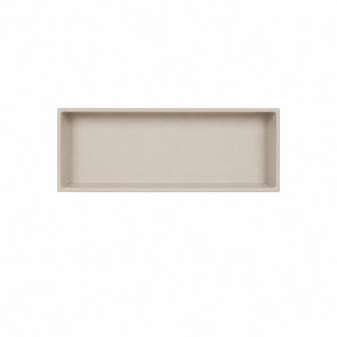 FugaFlow Eccelente Acces Nis Inbouw - 30x90x10cm - solid surface - beige mat SW1587842
