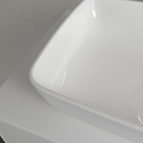 Villeroy & Boch Artis vasque à poser - rectangulaire 58x38x12.5cm - Ceramic+ stone white SW209530
