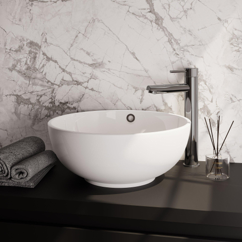 BRAUER Stripe Mitigeur lavabo surélevé à montage apparent - modèle A - chrome SW1434700