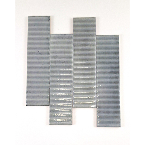 Terravito Sileno Voor wandtegel - 30x7.5cm - 8mm - ribbel - Grijs SW1175261
