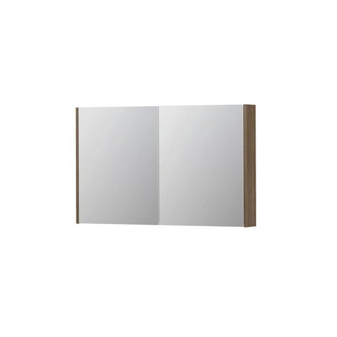 INK SPK2 spiegelkast – 120x74x14 cm – 2 deuren, dubbelzijdige spiegeldeuren – Zuiver Eiken mat SW440344