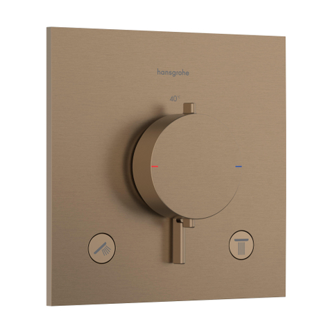 Hansgrohe Ecostat Comfort E Mitigeur thermostatique encastré - 2 fonctions - bronze brossé SW1389947