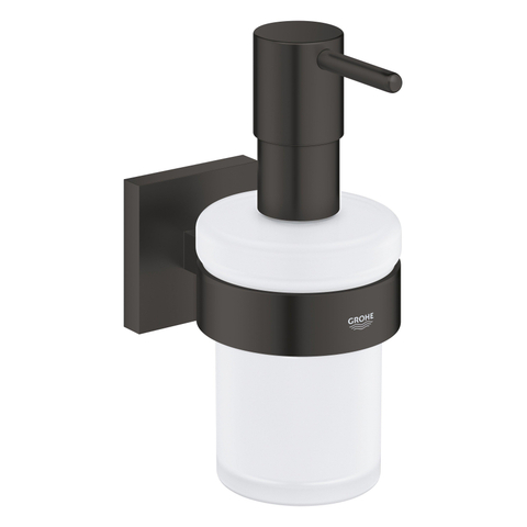 GROHE Start Cube distributeur de savon - 160ml - carré - avec support - noir mat SW1126274
