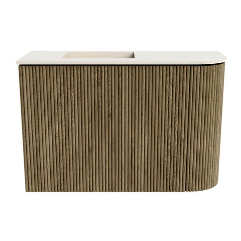 Mondiaz JOYA-DLUX 61.6cm toiletmeubel - ronding rechts kleur Dusk - Wastafel FAYE positie Links 1 kraangat kleur Meli. SW1426271