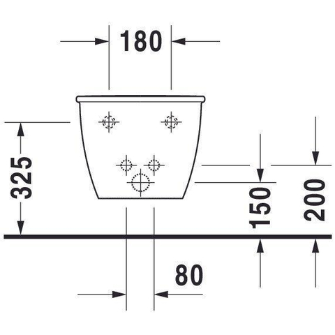 Duravit Darling New Wandbidet - 54x36cm - glans wit SW54075