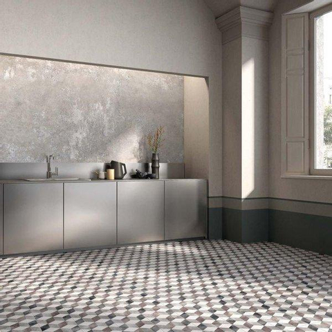 ÉCHANTILLON Ceralto Castagno Carrelage sol et mur 90x90cm 9mm rectifié R10 grès cérame Grey SW911845