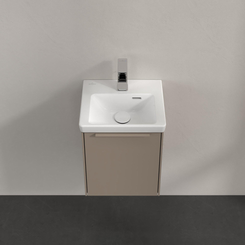 Villeroy & Boch Subway 3.0 Wastafelonderkast - 1 deur - 351x429x309mm - taupe SW881778