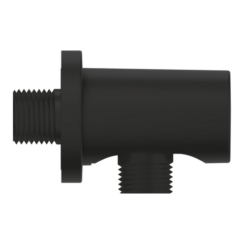 Grohe Rainshower Wandaansluitbocht - 1/2 - rond - phantom black (zwart) SW901516