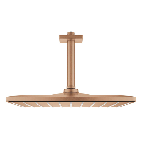 Grohe Rainshower Mono 310 Cube Hoofddouche - 31x 31cm - 1 straalsoort - plafondarm 14.2cm - brushed warm sunset (koper) SW439046