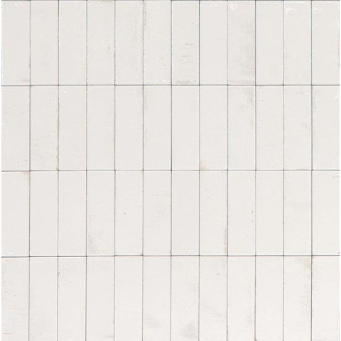 SAMPLE Ceralto Alvera Decor Wandtegel 5x15cm 10mm Bianco SW914173