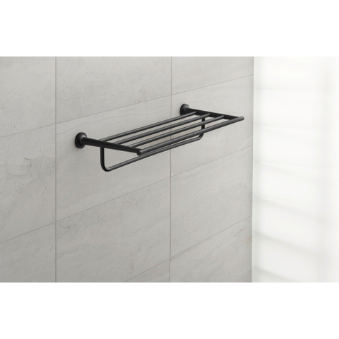 Duravit Starck T Handdoekhouder - 4 rijen - 61cm - mat zwart SW297093