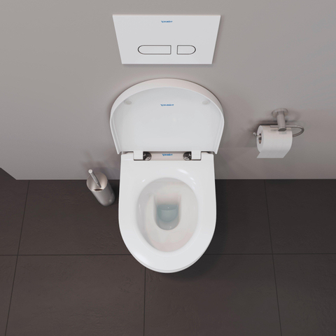 Duravit Durastyle Basic closetset Staand - diepspoel - spoelrandloos - 37x48cm - met softclose closetzitting - rimless - wit SW358501