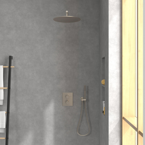 Villeroy & Boch Universal Showers regendouche - 35cm rond - Brushed Nickel (rvs) SW974346