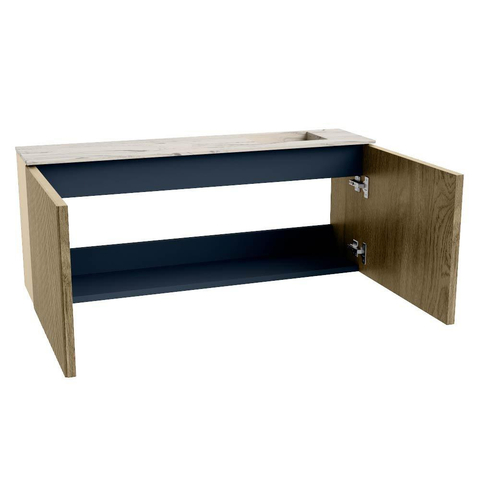 Mondiaz JOYA-DLUX 100cm toiletmeubel - kleur Dusk - Wastafel FAYE positie Rechts Zonder kraangat kleur Nata. SW1425916