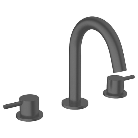 Crosswater MPRO Wastafelkraan inbouw - uitloop 13.5cm - slate gunmetal (antraciet) SW928057