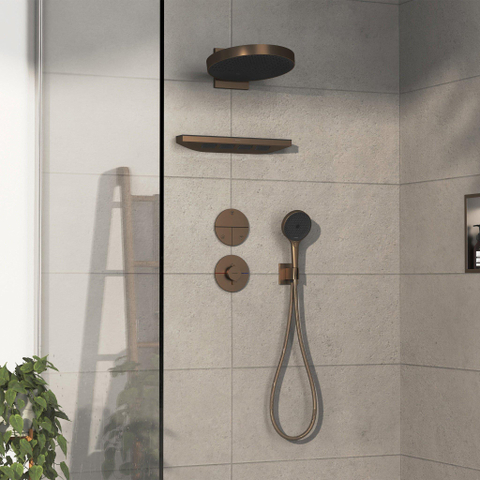 Hansgrohe Showerselect Thermostat encastré bronze brossé SW918010