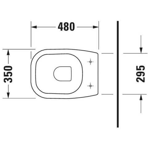 Duravit D-code Closet staand - 480mm - diepspoel horizontale afv - wit 0315134