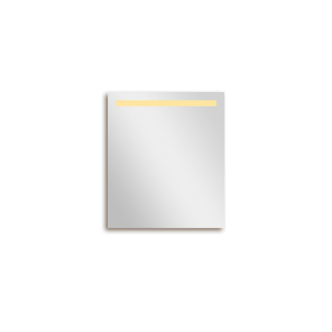Adema Squared 2.0 Miroir salle de bains 60x70cm avec éclairage LED supérieur avec interrupteur capteur SW647631