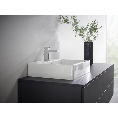 Hansgrohe Vernis Shape 1 greeps wastafelkraan - 100 met trekwaste - hoogglans chroom SW651612