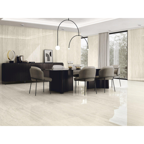 ÉCHANTILLON Terravito Dovaro Carrelage sol et mur - 120x120cm - rectifié - poli Beige SW1131066