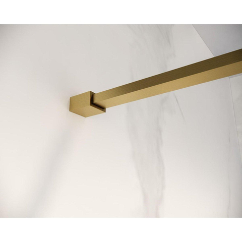 Fortifura Galeria inloopdouche verlengde stabilisatiestang 200cm los incl.bevestigingsmaterialen - PVD - geborsteld messing (goud) SW927770
