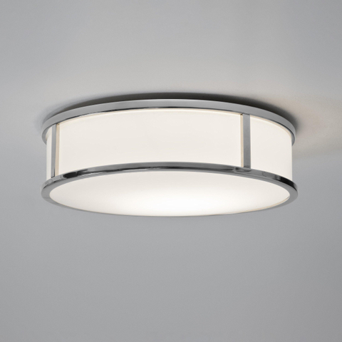Astro Mashiko 300 Round Plafonnier 9cm IP44 culot E27 chrome SW75632
