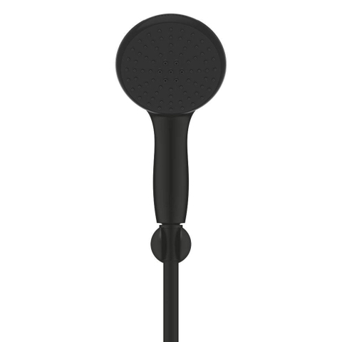 Grohe Tempesta 110 Handdoucheset - 2 straalsoorten - rond - met houder - gladde slang - 150cm - matte black (mat zwart) SW1108764