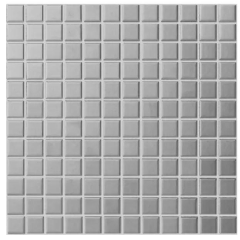 The Mosaic Factory Barcelona mozaïektegel - 30x30cm - wandtegel - Vierkant - Porselein Silver Metallic SW716232