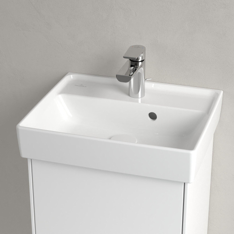 Villeroy & Boch Collaro fontein - 45x37cm - met overloop - 1 kraangat - White Alpine (glans wit) SW358349