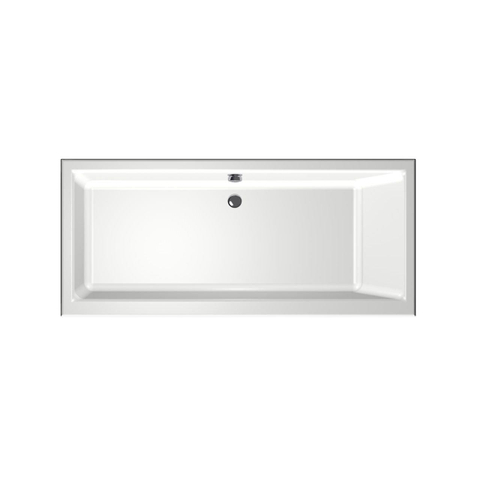 Xenz Kristal Baignoire - 180x80x48 - bonde Centrale - acrylique - blanc SW378483