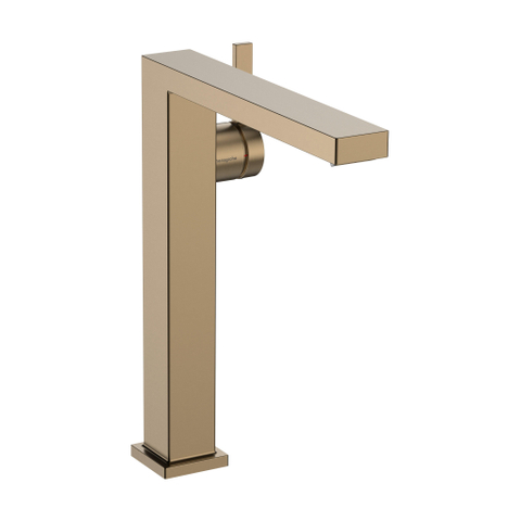 Hansgrohe Tecturis E - wastafelkraan - 1-gats - bm 240 fine coolstart m. push open m. vaste uitloopvoorsprong 19.7cm - brushed bronze SW1126610