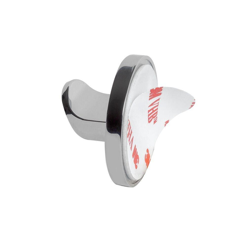 Tiger Noon Handdoekhaak - 3x3cm - enkel - zelfklevend - chroom SW296148
