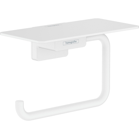 Hansgrohe AddStoris Q closetrolhouder - met planchet - mat wit SW651245