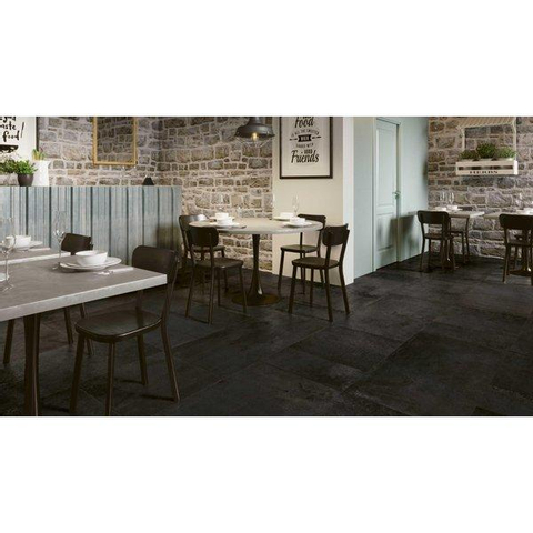 ÉCHANTILLON Ceralto Briano Urban Carrelage sol et mur 100x100cm 8.5mm rectifié R10 grès cérame Corvino SW914541